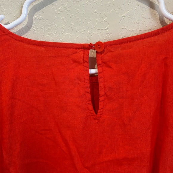 Eileen Fisher Organic Handkerchief Linen Boxy Dress in Petite Small - Picture 9 of 11